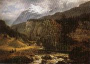 Johan Christian Dahl Alpine Landscape oil painting picture wholesale